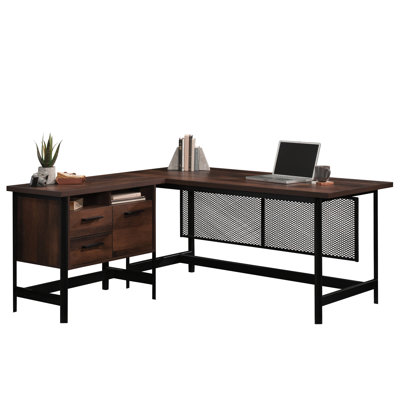 L-Shaped Steel Computer Desk