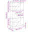 176cm H x 91cm W Metal Etagere Bookcase-2136114964