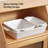 Ceramic Rectangular Baking Dish Set, 3-Piece Bakeware Set (4", 8", 13") With Handles, Professional Fluted Baker For Lasagna And Roasting, White