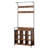 Coat Rack, Hall Tree with Shoe Rack for Entryway, 3-in-1 Entryway Coat Rack and Storage Rack, with 7 Hooks, a Hanging Rod