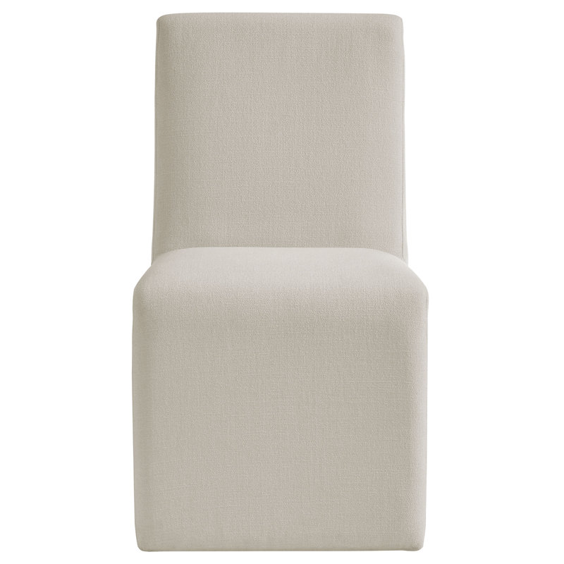 Emory Fabric Upholstered Dining Side Chair, Salt