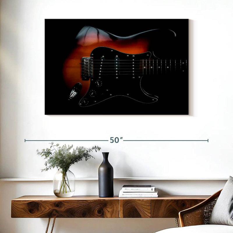 Abarca Elegant Electric Guitar, 26" H x 39" W
