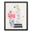 Dalmatien sur livres - ensemble de 2 peintures sur toile encadrées