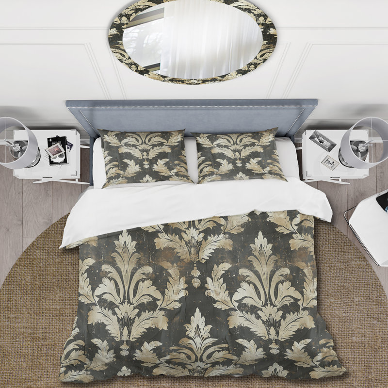Ensemble de housse de couette Black Rustic Elegance III - Country, Housse de couette simple + 2 taies décoratives st