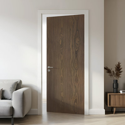 Dalle de porte intérieure en noyer