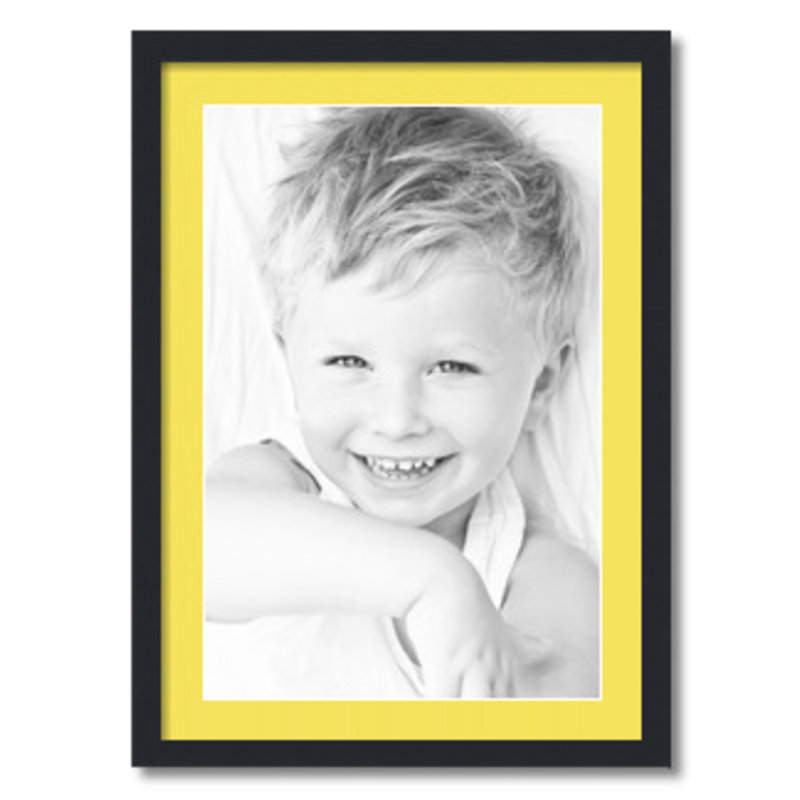 Matte Picture Frame with Mat, Canary