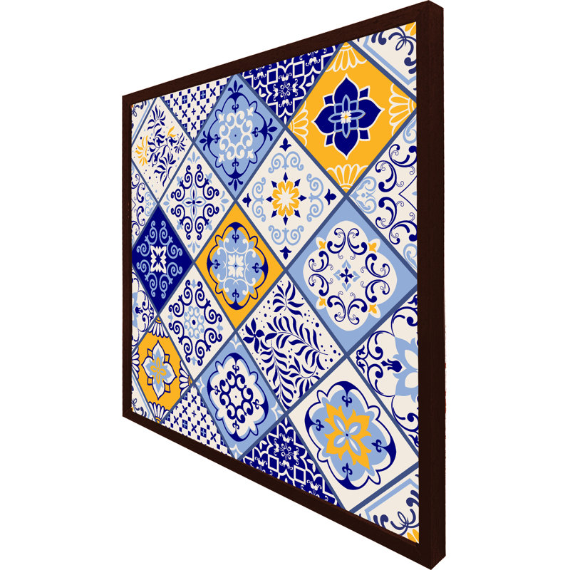 Bevellii Single Picture Frame Print, 31cm H x 31cm W x 4cm D, Brown Framed