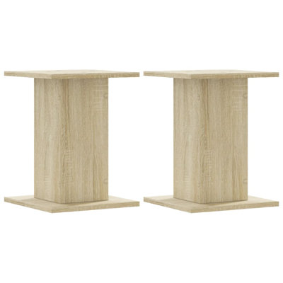  Speaker Stands Living Room Speaker Floor Stand 2 Pcs Engineered Wood