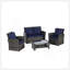 Ensemble de mobilier d'extérieur 4 pièces 4 pièces-1095721027