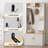 Entryway Hall Tree With Bench And Storage, 5-in-1 Farmhouse Coat Rack With 7 Hooks, Bench With Coat Rack With Storage Shelves For Hallway, Hallway, White-1954476948