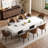 Andrik 9 - Piece Dining Set with 8 Dining Chairs for 8-10-519208562