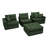 Compression Sectionals Corduroy L Shaped Modern Chaise For Home