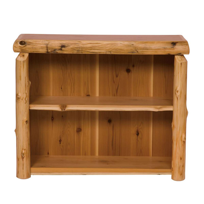 Fireside Lodge Cedar Log Small Bookshelf - Natural, Small
