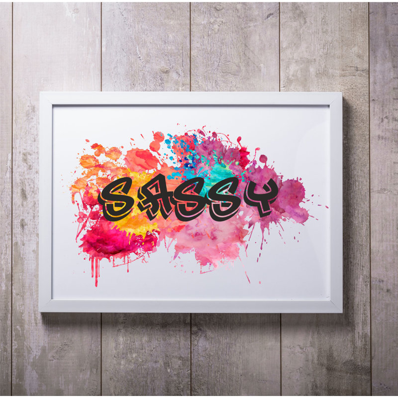 Sassy - Print on Plastic / Acrylic