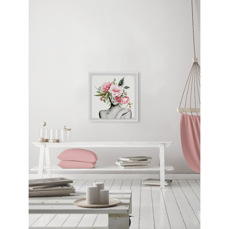 " Pinkish Bloom " by Parvez Taj, 12" H x 12" W x 1.5" D