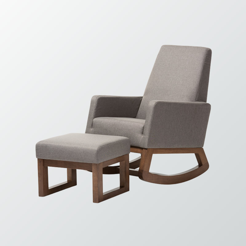 Chaise berçante Arrihanna, Gris