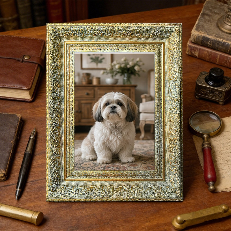 Cadre photo décoratif antique 3 pièces 8 "x 10" avec façade en plexiglas or antique, Antique Gold, 3, 8" W x 10" H