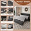 Lit escamotable double avec panneaux pliables-133233762