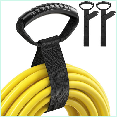 Extension Cord Storage Straps 17", 2 Pack, Black