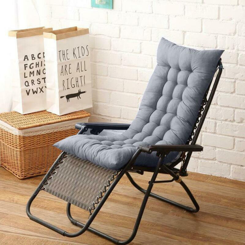 Indoor Outdoor Seat/Back Cushion, Grey, 8cm H x 110cm W x 40cm D