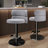 LUXMOD Italian-Inspired Modern Luxury Adjustable Height Swivel Leather Counter & Bar Stool with Stainless Steel Pedestal Base (Set of 1)-215660685-256346133