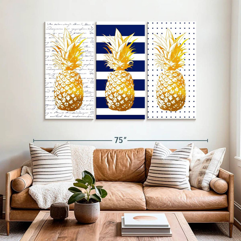 Impression sur toile marine, H 42 po x l 65 po x 1,25 po