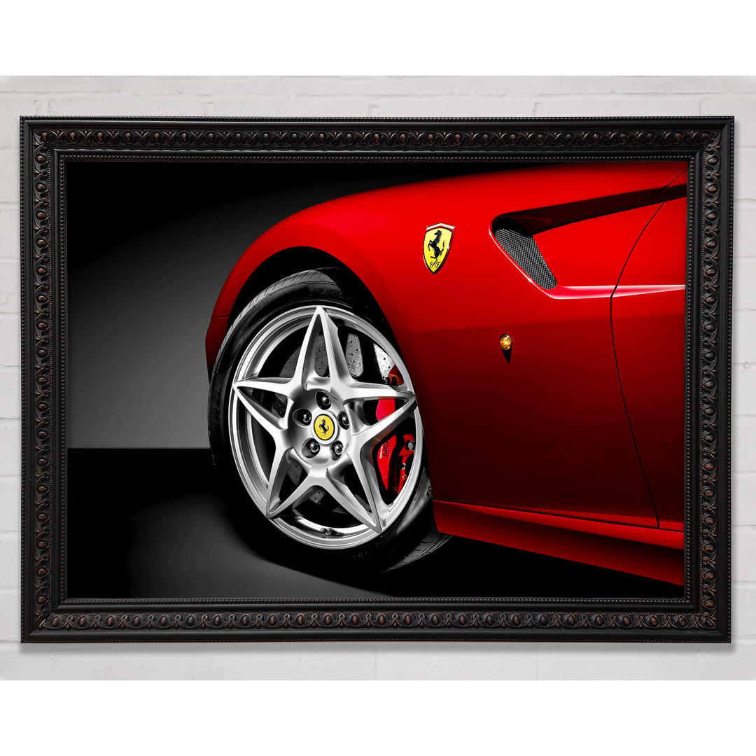 Ferrari F430 Speichenrad - Einzelner Bilderrahmen Kunstdrucke