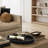 Black Oval Concrete Tray – Coffee Table Decoration, Centerpiece.