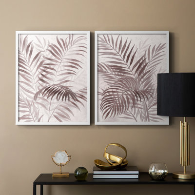 Impression sur toile I-Premium Inversed Island Palms - prête à être accrochée - aucun clou requis - aucun clou requis