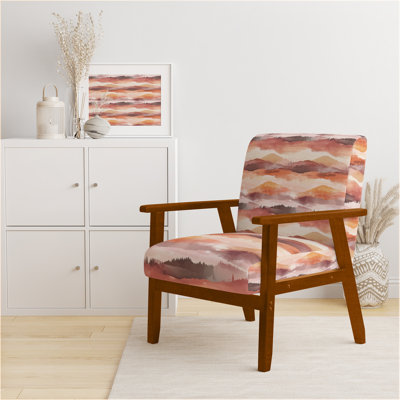 Chaise d'appoint Boho - Fauteuil rose chaud Horizon