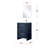 24 In. W X 20 D Navy Blue Bath Vanity With White Quartz Surface, Faucet, 18 Mirror - And Scratch & Stain For A Fascinating Experience Relaxing