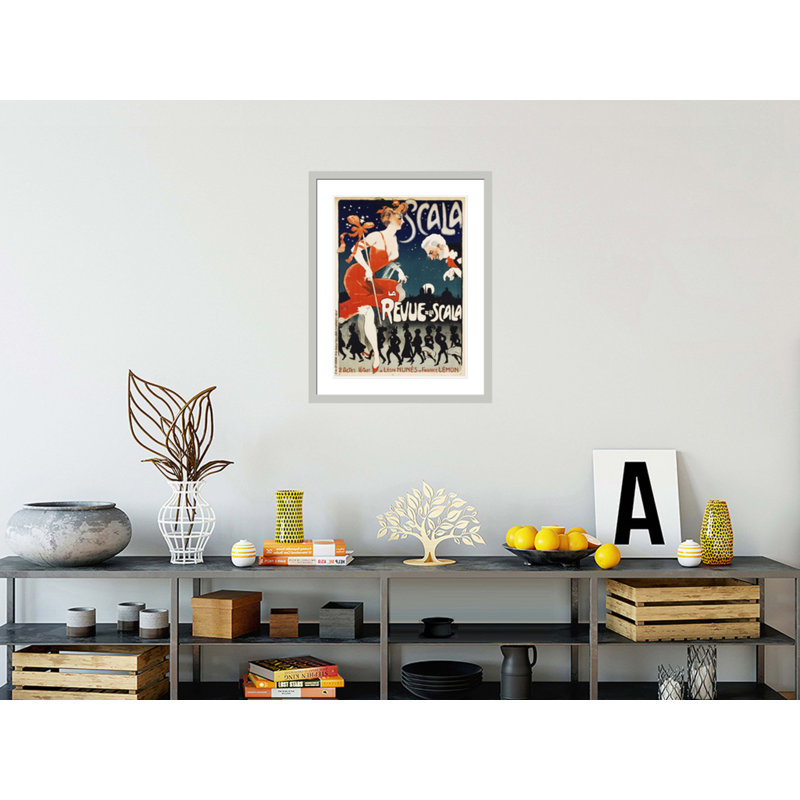 «Scala La Revue de la Scala» par Jules-Alexandre Grun, impression giclée encadrée, H 29,5 po x l 23,25 po
