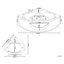 Obregon 2050mm x 146mm Corner Whirlpool Acrylic Bathtub with Tap
