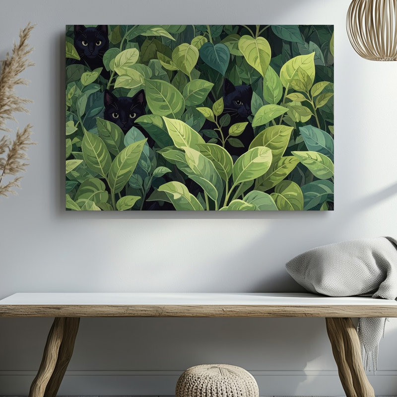 Toile, art mural A Dense Jungle Like, H 9 po x l 12 po