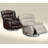Union City 40" Wide Genuine Leather Manual Swivel Recliner-553149427