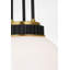 Cavill 12" Pendant with White Glass-232875792