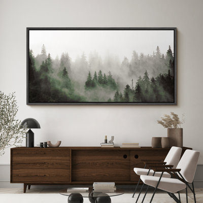 «Enchantedest In Mist Antique Retro Fine Art Colorful Room Extra Large Wall Decor», reproduction encadrée