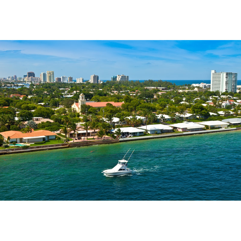 Fort Lauderdale by Ruth Peterkin - Wrapped Canvas Print, 30cm H x 46cm W
