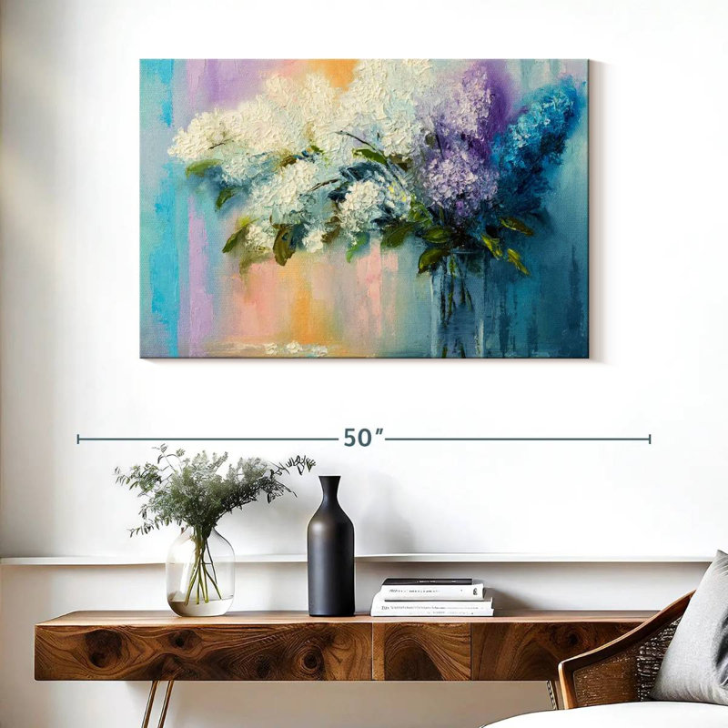 Harnek Lilacs, 26" H x 39" W