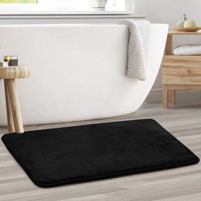 Ensemble de tapis de bain en mousse viscoélastique ultra doux et absorbant avec envers antidérapant