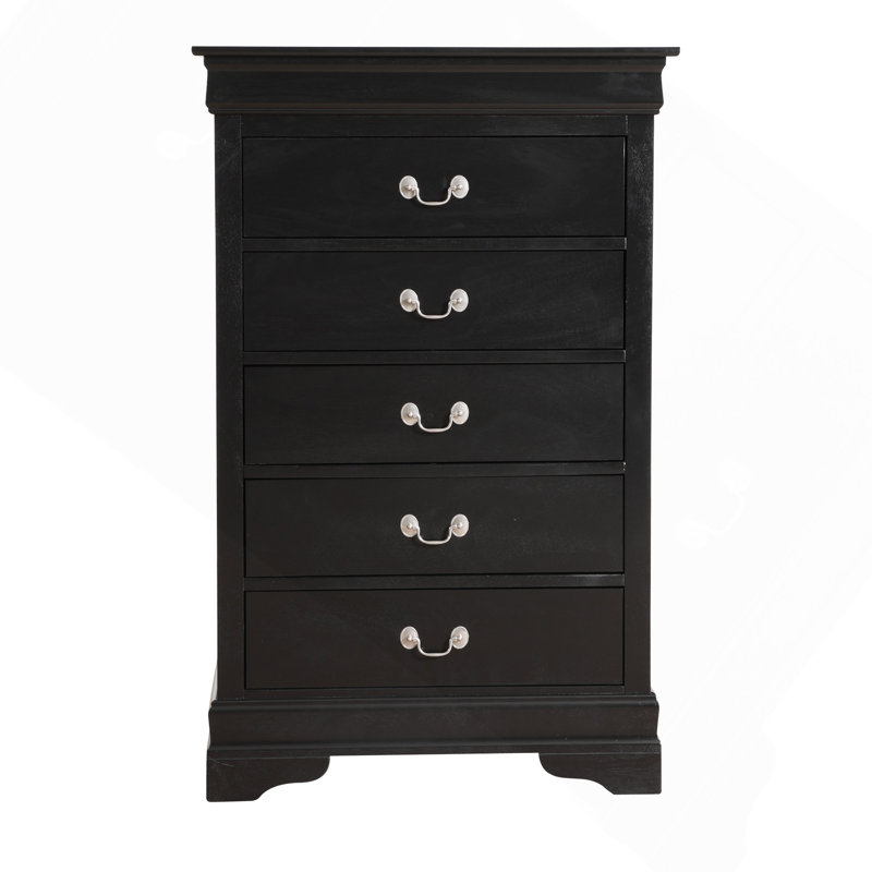 Commode Louisphillipe G02150-CH, noire, Noir