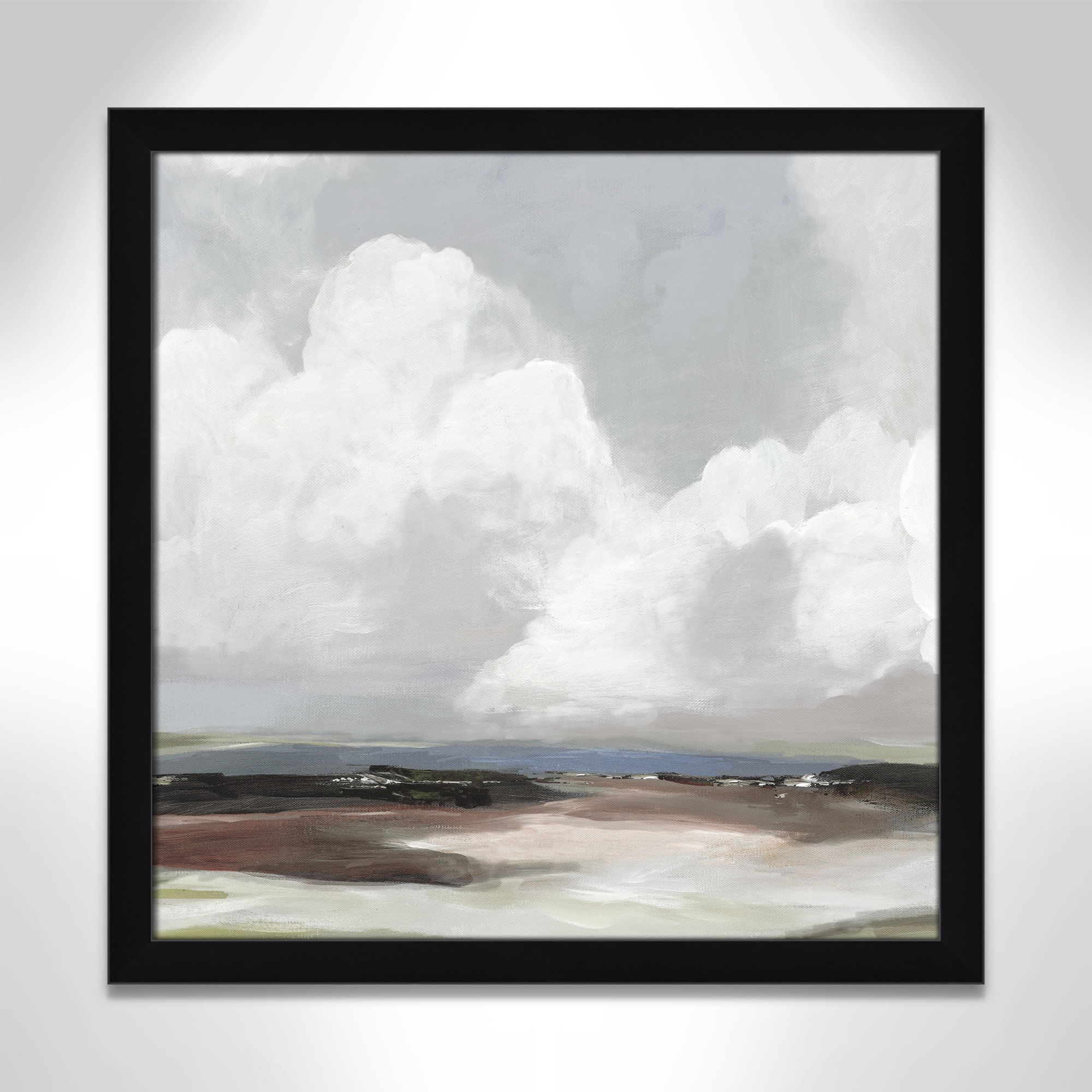 Morning Air - Picture Frame Painting Print, Black Framed, 24.5" H x 24.5" W x 1.12" D
