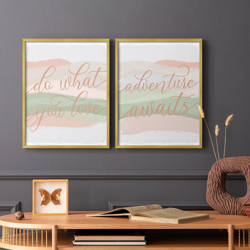«Do What You Love», impression encadrée de qualité supérieure - prête à être accrochée - aucun clou requis - aucun clou requis