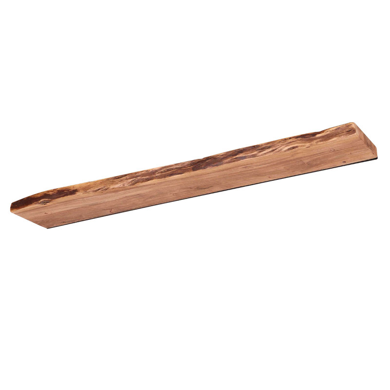 Acacia Solid Wood Floating Shelf, 4cm H x 120cm W x 20cm D