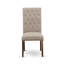 Cet ensemble de salle à manger 5 pièces comprend une table de salle à manger rectangulaire avec Dropleaf et 4 chaises rembourrées en tissu brun clair en acajou-850696480-850696485-850696482
