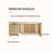 Simplified wooden style desk and chair set
