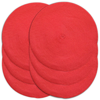 Rosalba Solid Colour Round Placemat