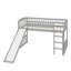 Lit mezzanine simple avec glissoire et échelle