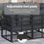 70cm Wide Steel Patio Sofa with Cushions
