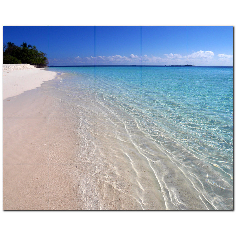 Murale décorative en céramique 4,25 po x 4,25 po